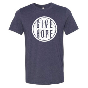 Front of fostering connections give hope t-shirt